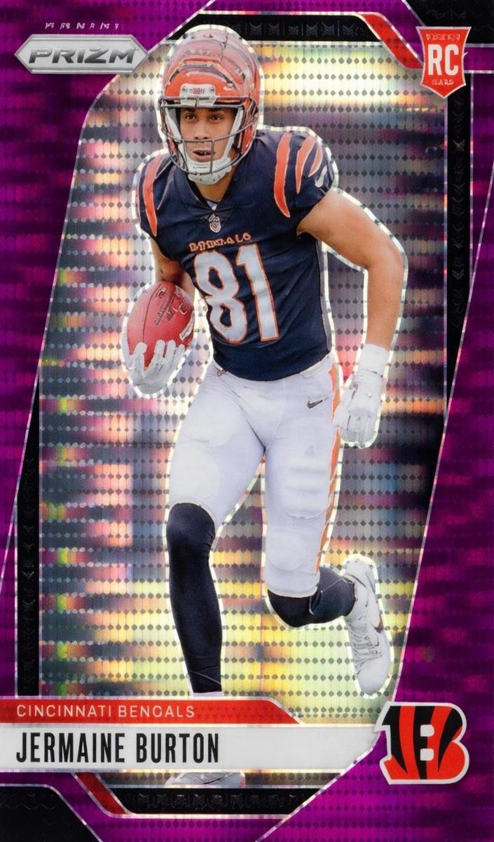 2024 Panini Prizm Football Purple Pulsar Jermaine Burton #350