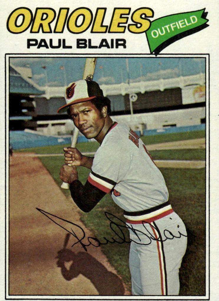 1977 Topps Baseball Paul Blair #313 PSA 9