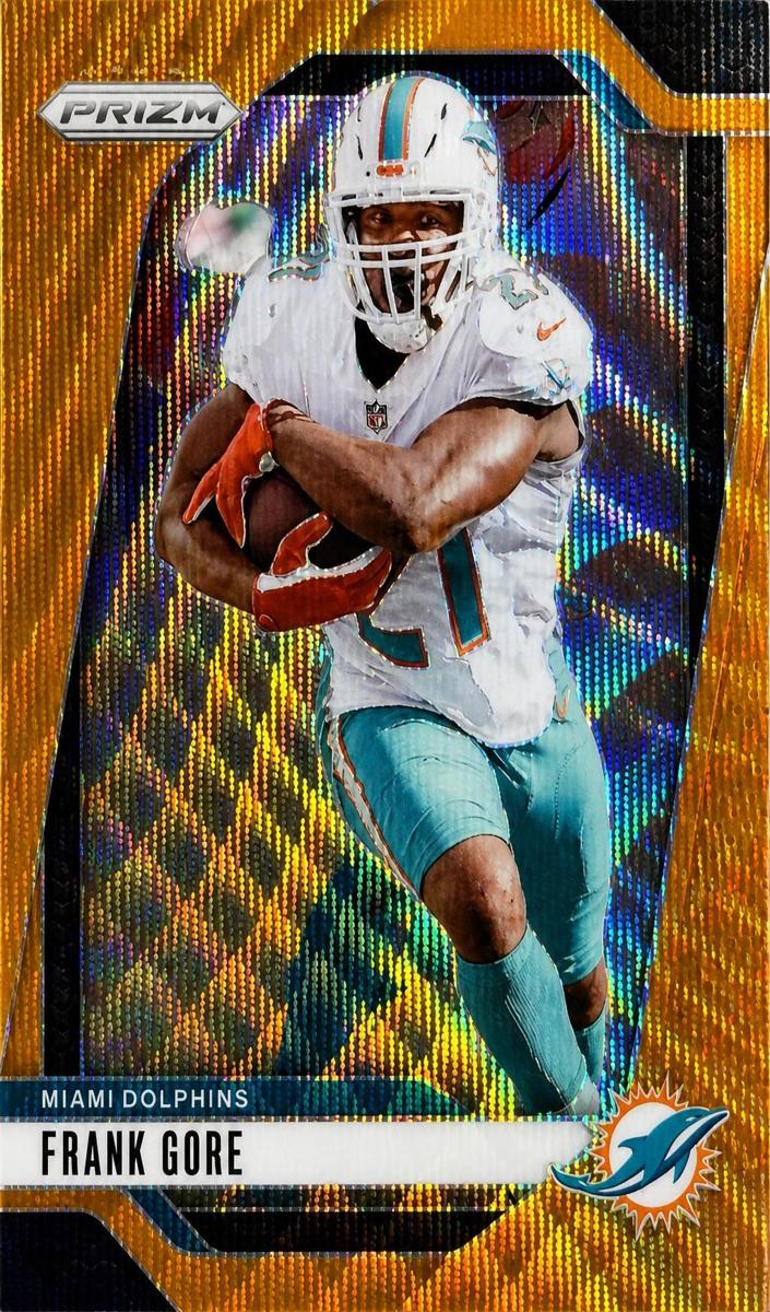 2024 Panini Prizm Football Orange Wave Frank Gore #184