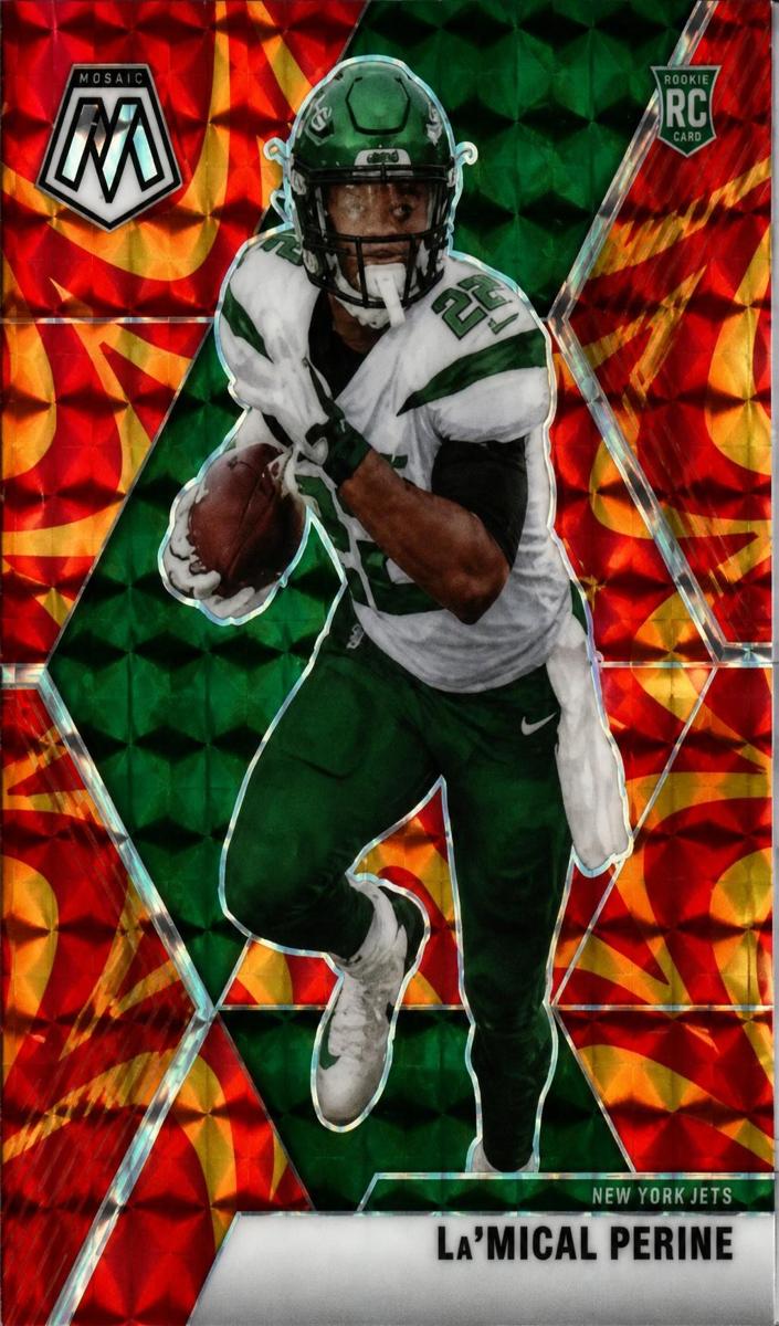 2020 Panini Mosaic Football Mosaic Reactive Orange La'Mical Perine #235
