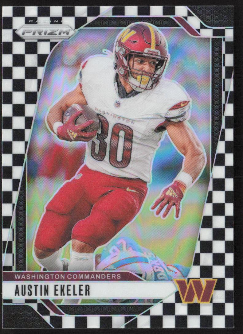 2024 Panini Prizm Football Black and White Checker Austin Ekeler #287