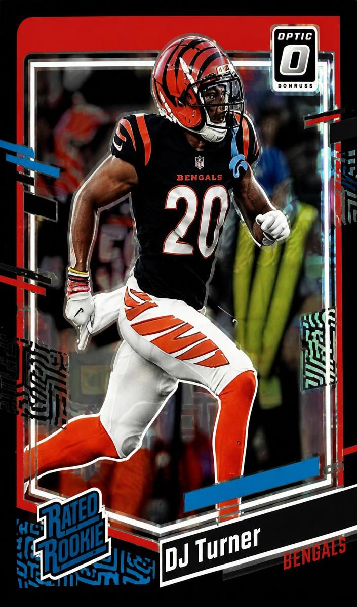 2023 Donruss Optic Football Black Pandora DJ Turner #220