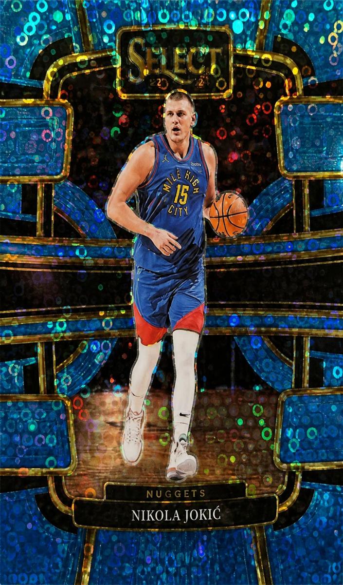 2023 Panini Select Basketball Light Blue Disco Nikola Jokic #32
