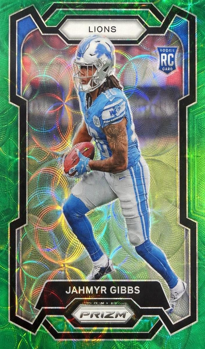 2023 Panini Prizm Football Green Scope Jahmyr Gibbs #331