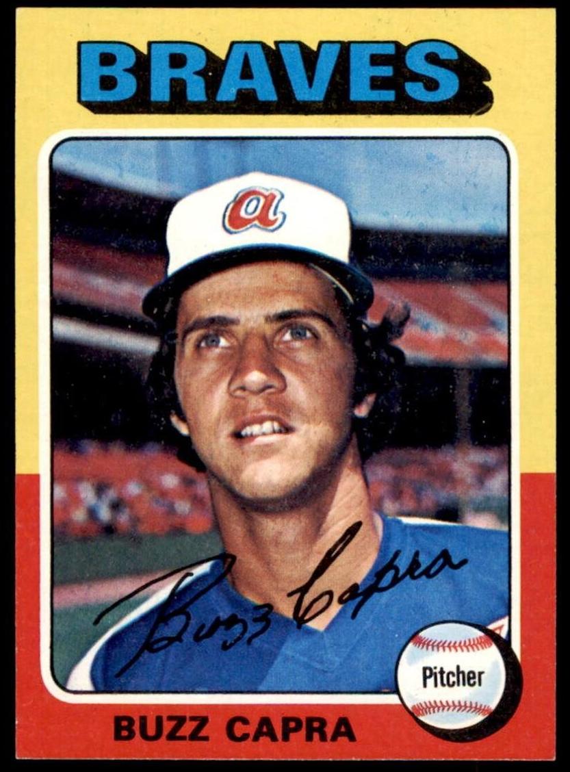 1975 Topps Baseball Buzz Capra #105 PSA 9