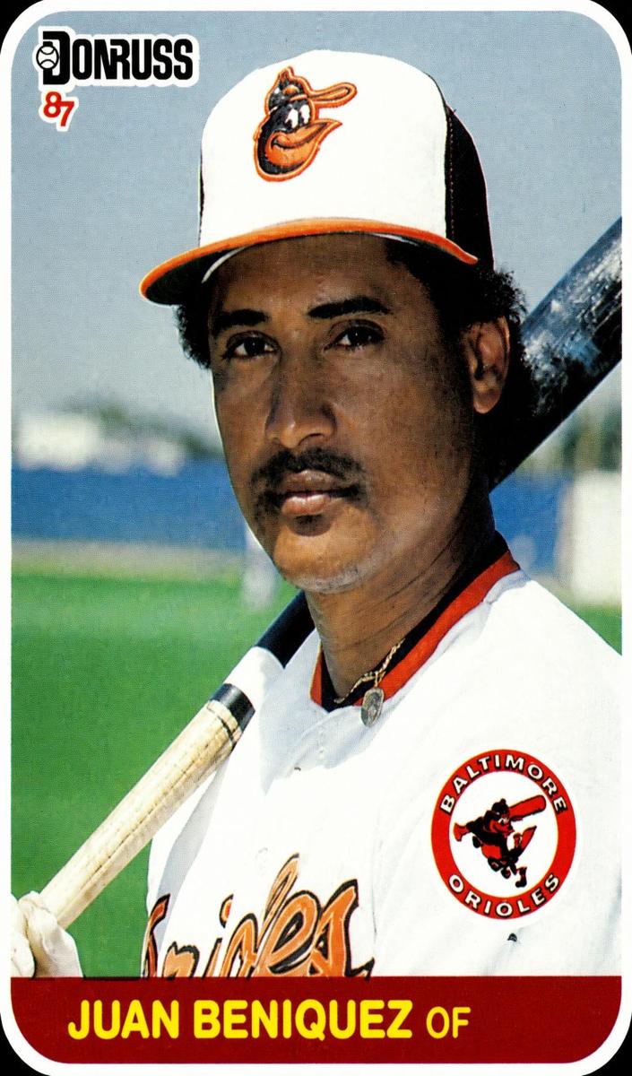 1987 Donruss Baseball Juan Beniquez #371
