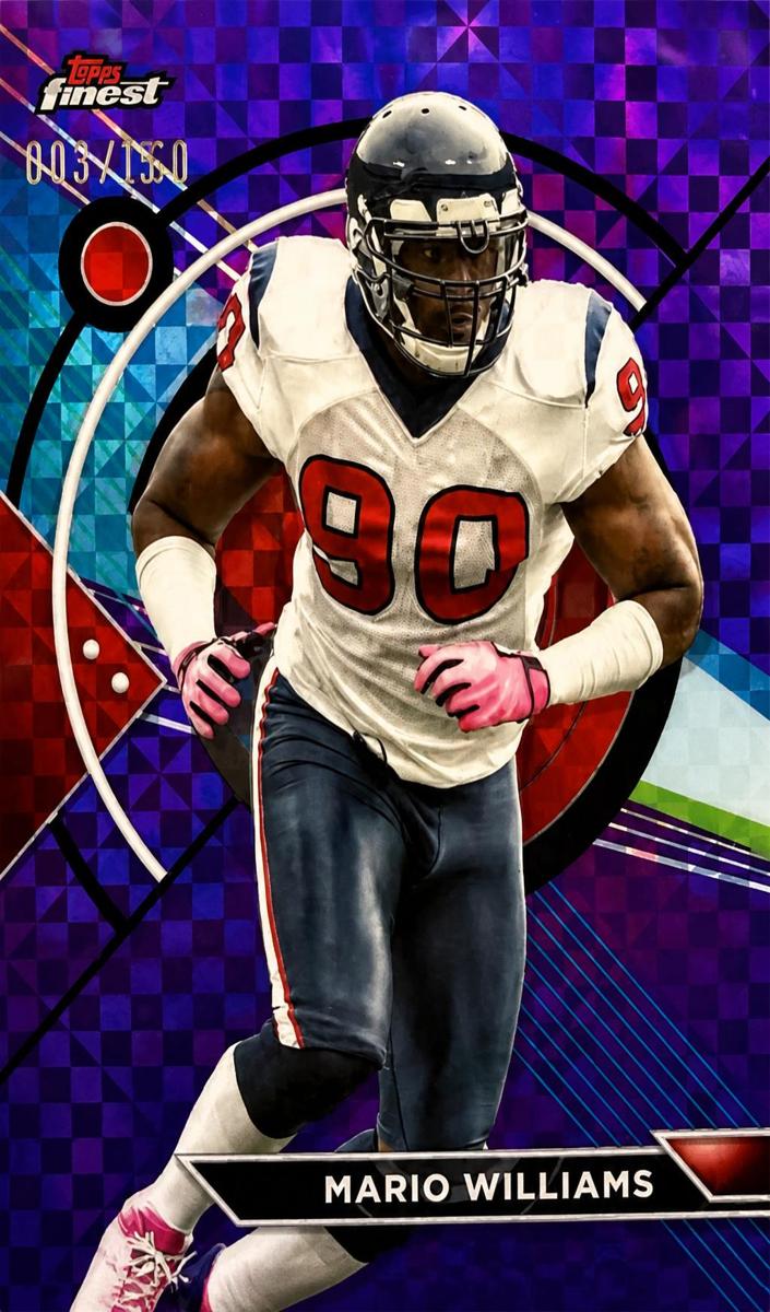 2023 Topps Composite Football Purple Checkerboard Refractor Mario Williams #193