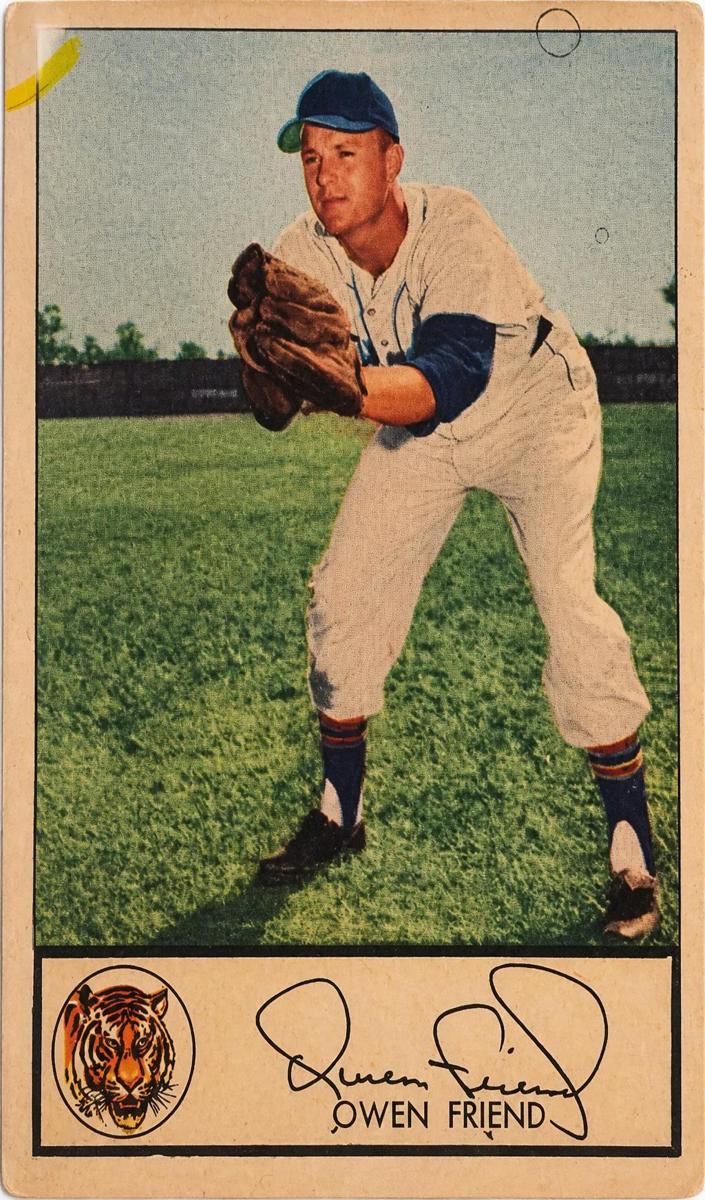 1953 Glendale Hot Dogs Tigers Baseball Owen Friend #NNO PSA 1.5