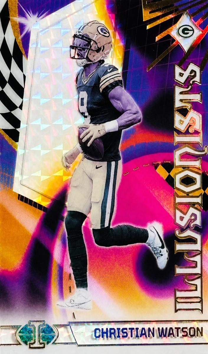 2023 Panini Illusions Football Purple Christian Watson #2