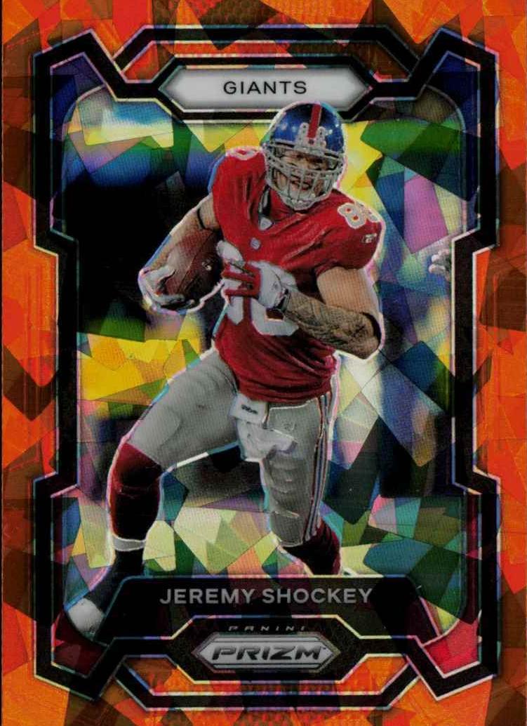 2023 Panini Prizm Football Orange Ice Jeremy Shockey #222