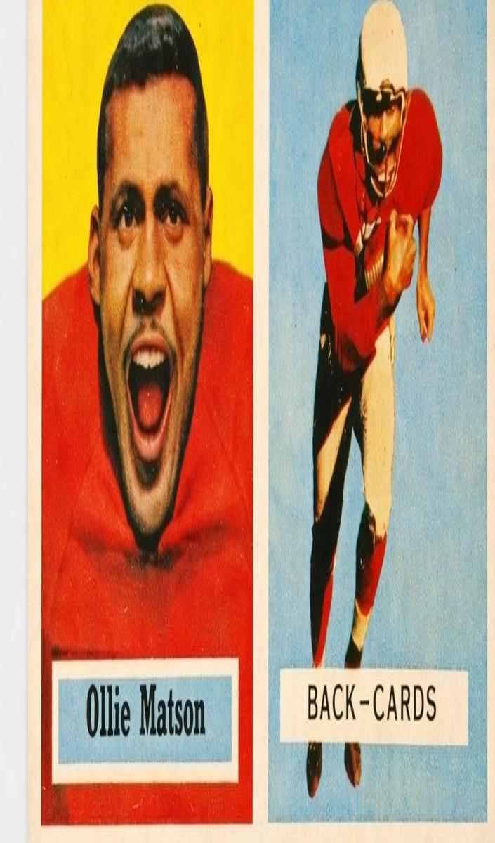 1957 Topps Football Ollie Matson #26 PSA 7