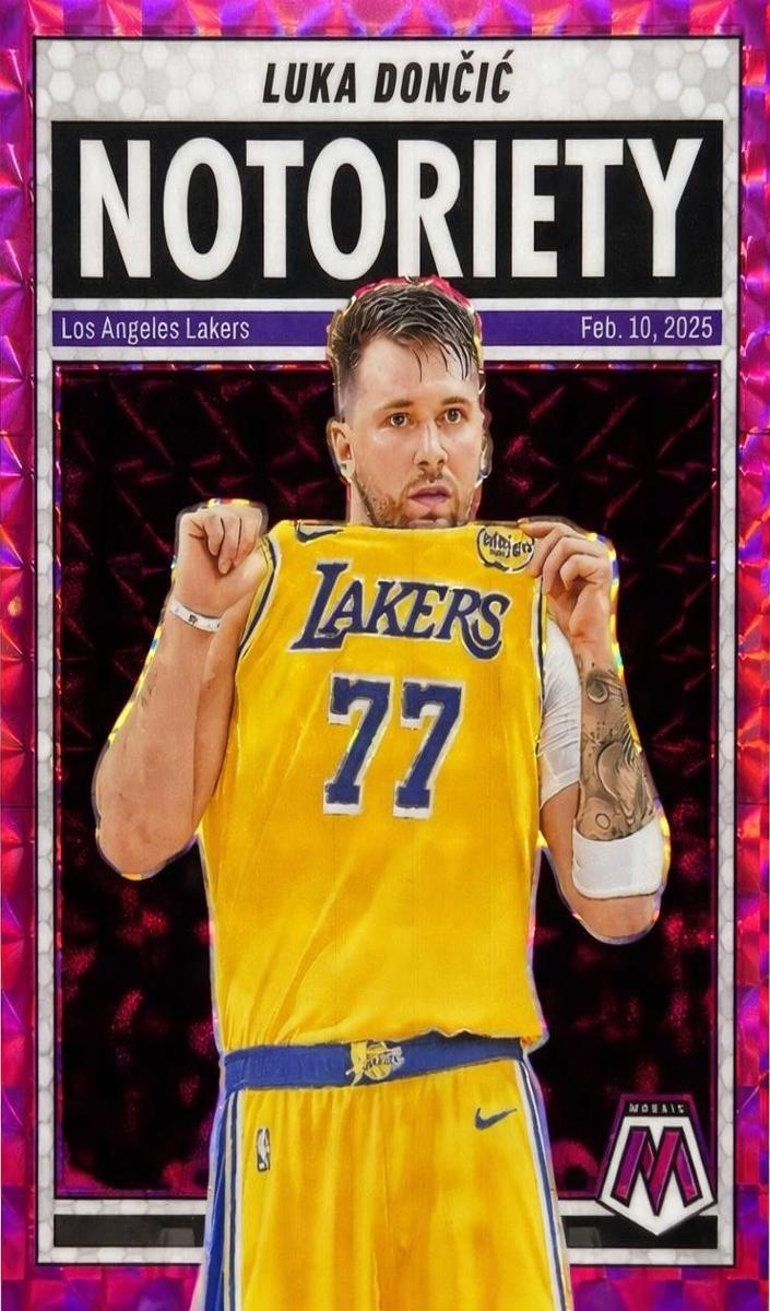 2024 Panini Mosaic Basketball Pink Luka Doncic #5