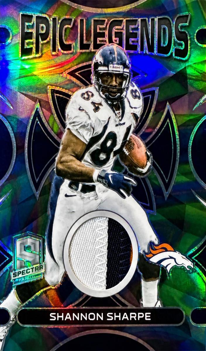 2023 Panini Spectra Football Neon Marble Shannon Sharpe #ELM-SSH