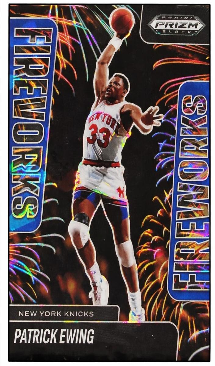 2024 Panini Prizm Black Basketball Blue Ice Patrick Ewing #20
