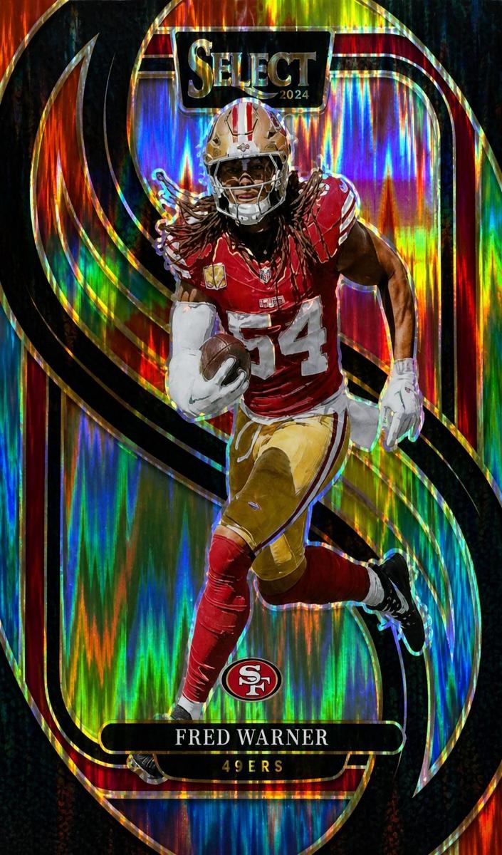 2024 Panini Select Football Tie-Dye Shock Fred Warner #157