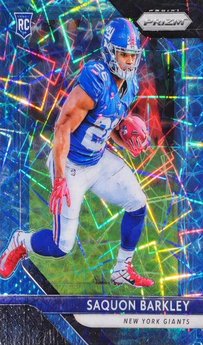 2018 Panini Prizm Football Lazer Saquon Barkley #202
