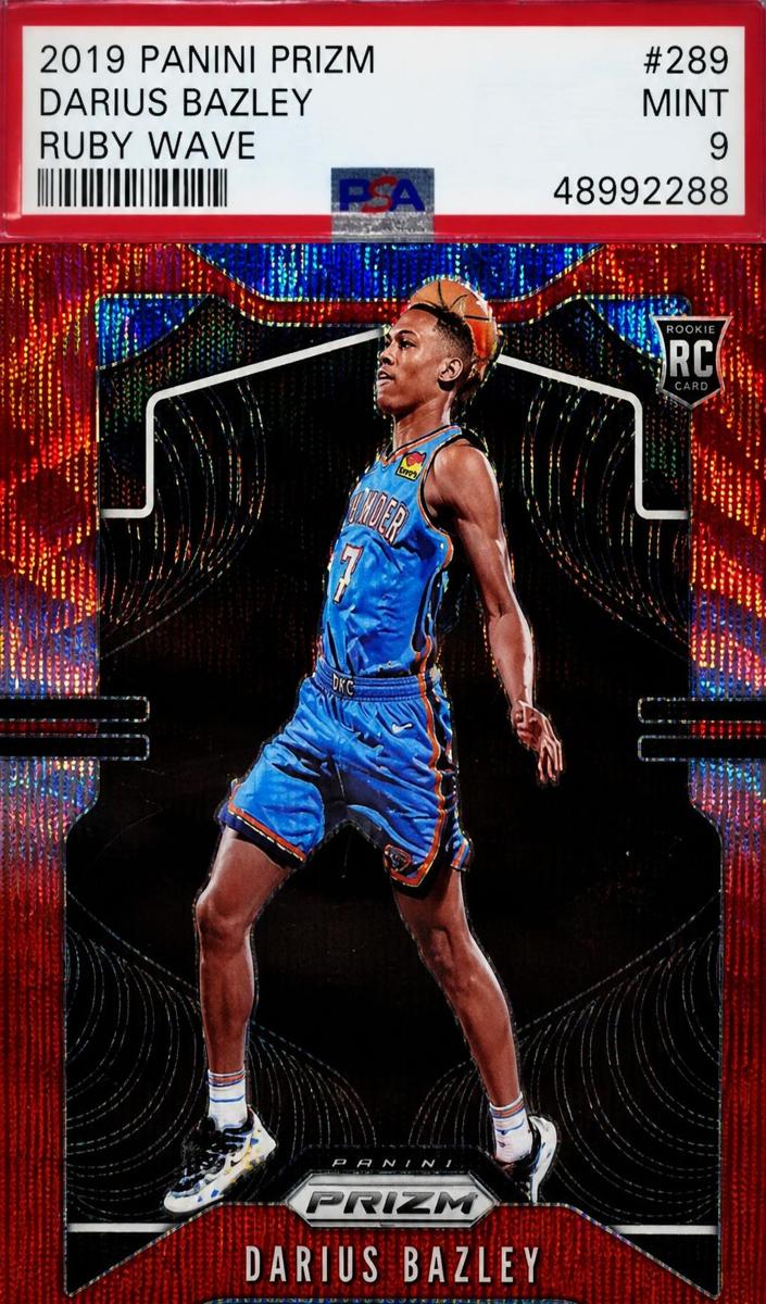 2019 Panini Prizm Basketball Red Darius Bazley #289 PSA 9
