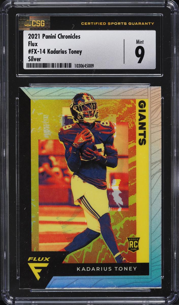 2021 Panini Chronicles Football Silver Kadarius Toney #FX-14 CGC 9