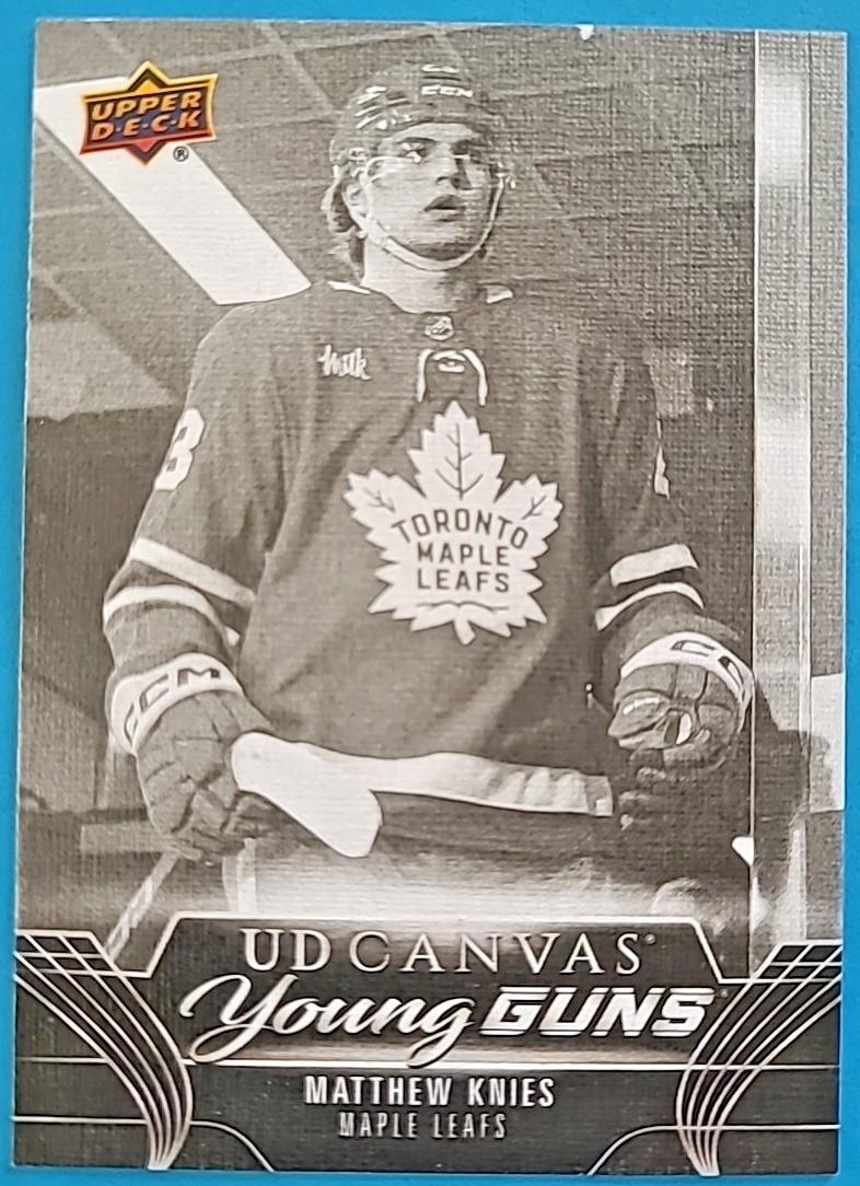 2023 Upper Deck Hockey Black and White Matthew Knies #C103 PSA 10