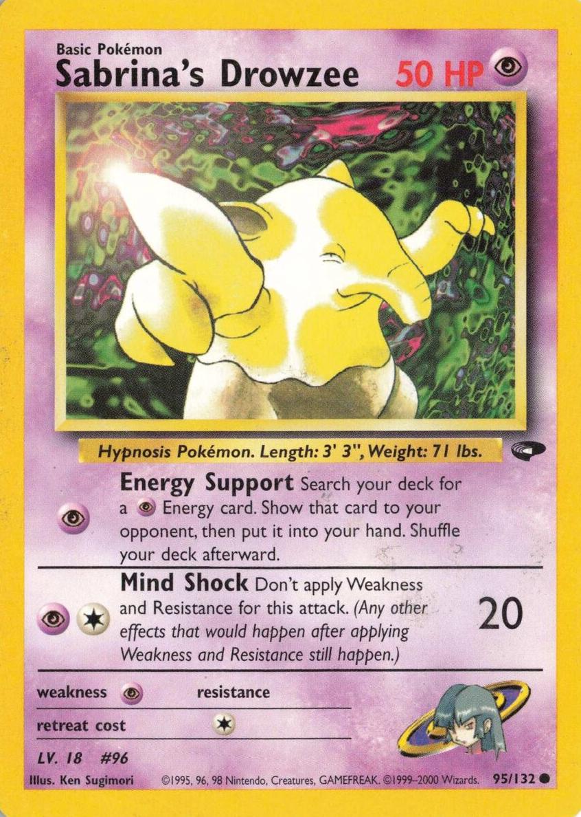 2000 Pokemon Gym Challenge Sabrina's Drowzee #95 PSA 10