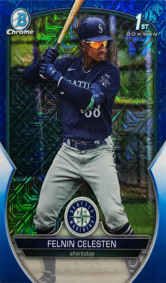 2023 Bowman Chrome Prospects Baseball Blue Felnin Celesten #BCP-156