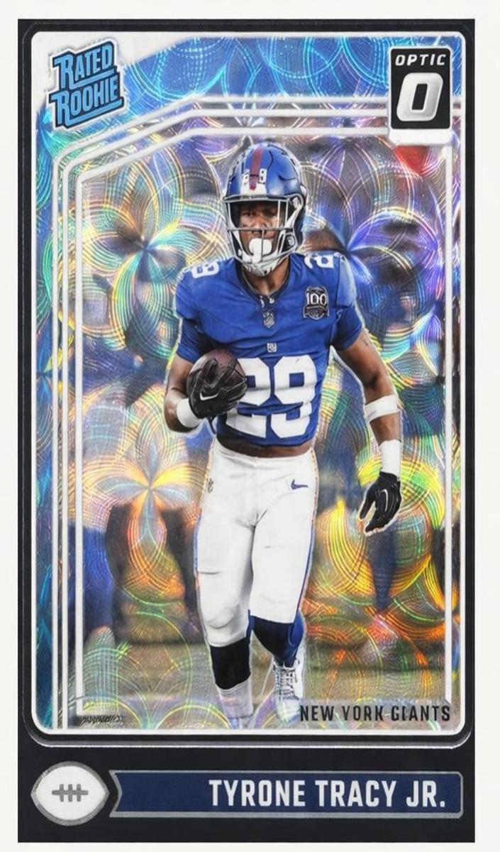 2024 Donruss Optic Football Purple Scope Tyrone Tracy Jr. #259 PSA 10