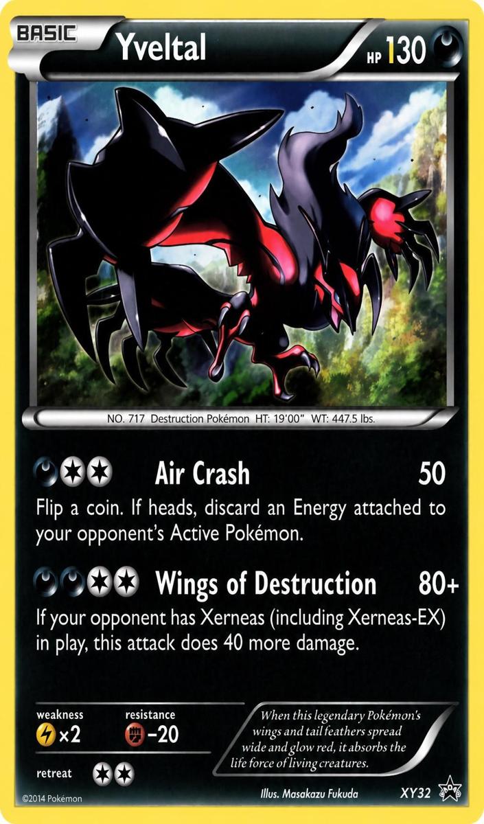 2014 Pokemon XY Black Star Promo Yveltal #XY32