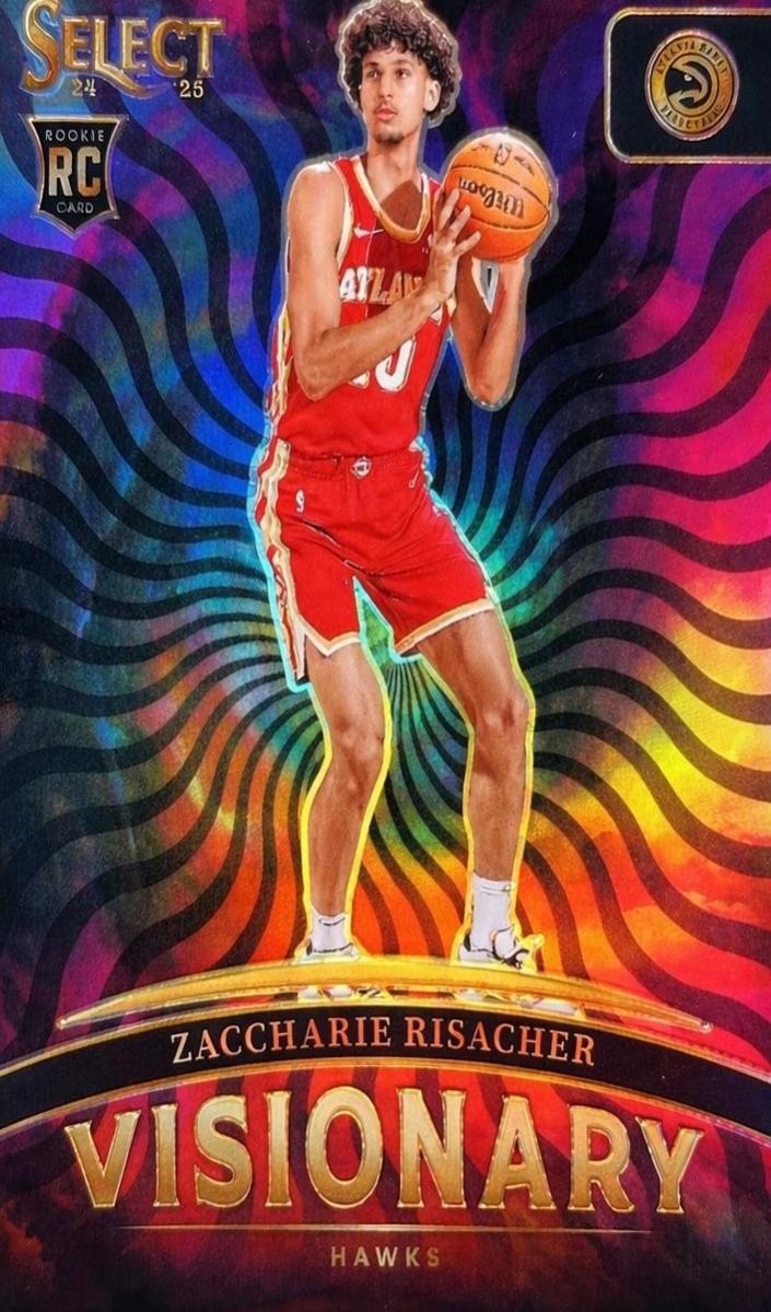 2024 Panini Select Basketball Zaccharie Risacher #17 PSA 7