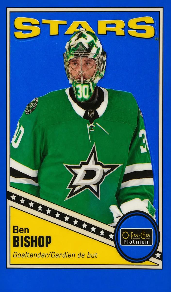 2019 O-Pee-Chee Platinum Hockey Rainbow Blue Ben Bishop #R-5