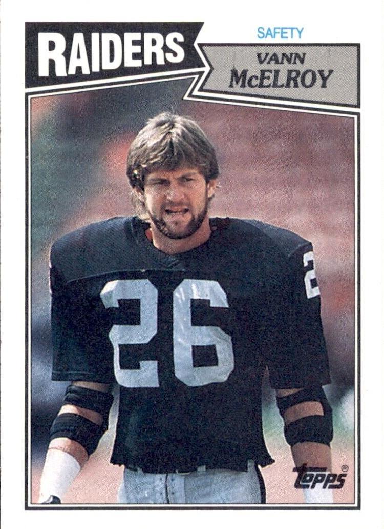 1987 Topps Football Vann McElroy #225