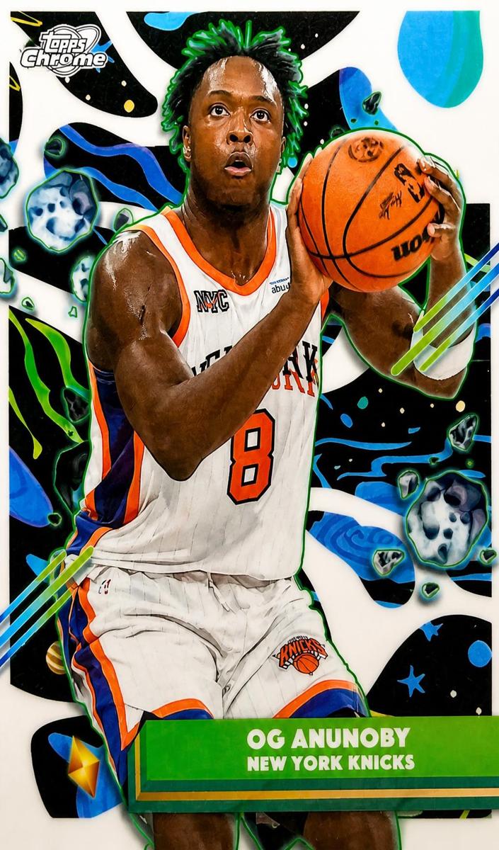 2025 Topps Cosmic Chrome Basketball White Hole Refractor OG Anunoby #36