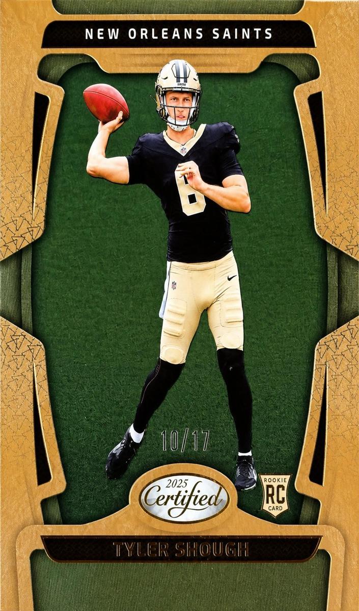 2025 Panini Certified Football Mirror Bronze FOTL Tyler Shough #102