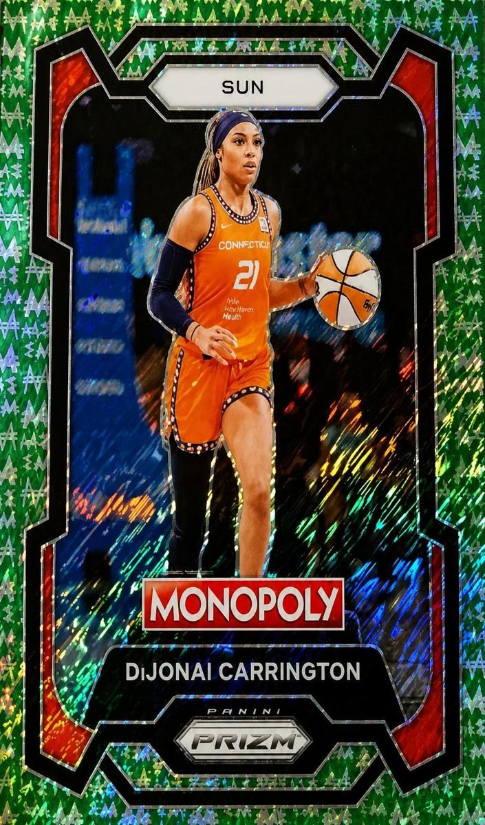 2024 Panini Prizm Monopoly WNBA Basketball Green Millionaire Shimmer DiJonai Carrington #17