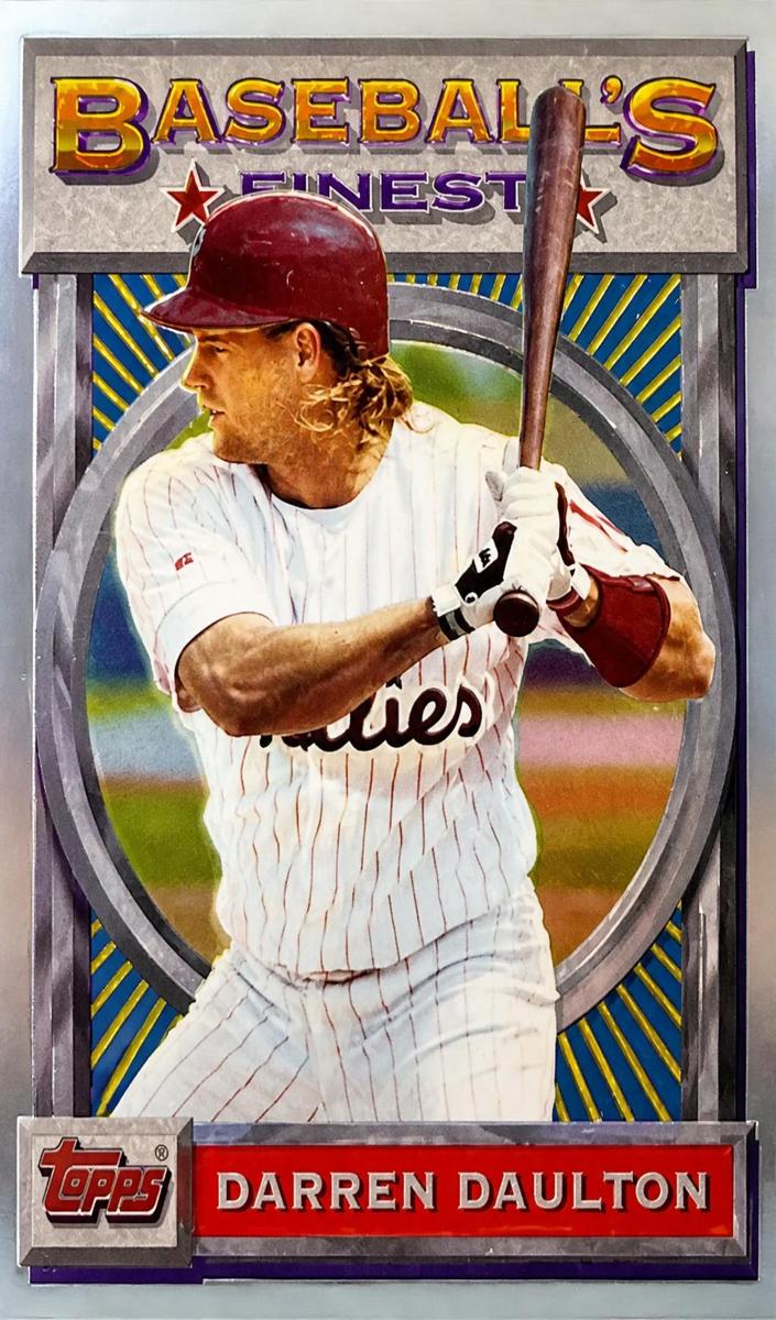 1993 Topps Finest Baseball Darren Daulton #171 PSA 8.5