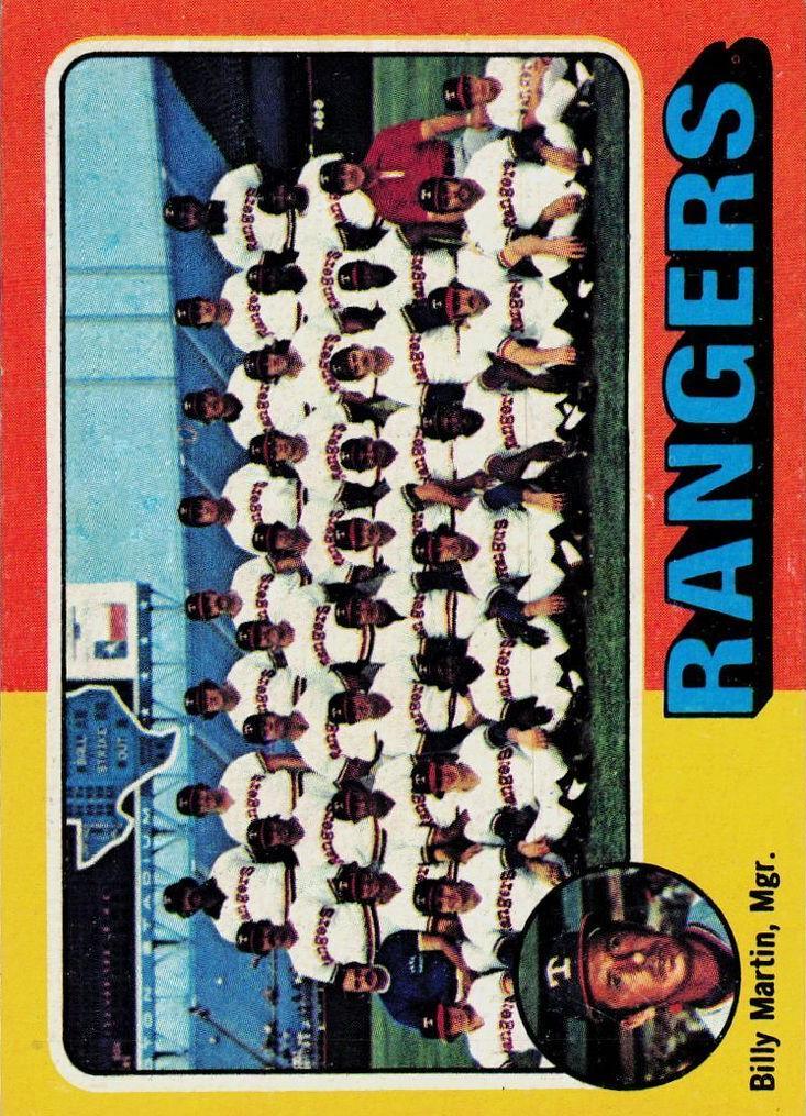 1975 Topps Baseball Texas Rangers #511 PSA 8.5