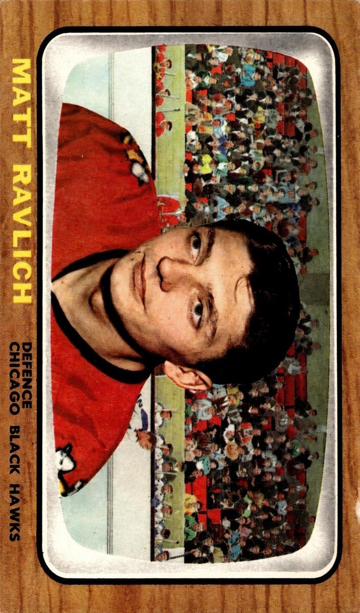 1966 Topps USA Test Hockey Matt Ravlich #58