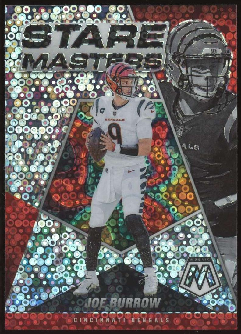 2022 Panini Mosaic Football No Huddle Silver Joe Burrow #SM-4 PSA 9