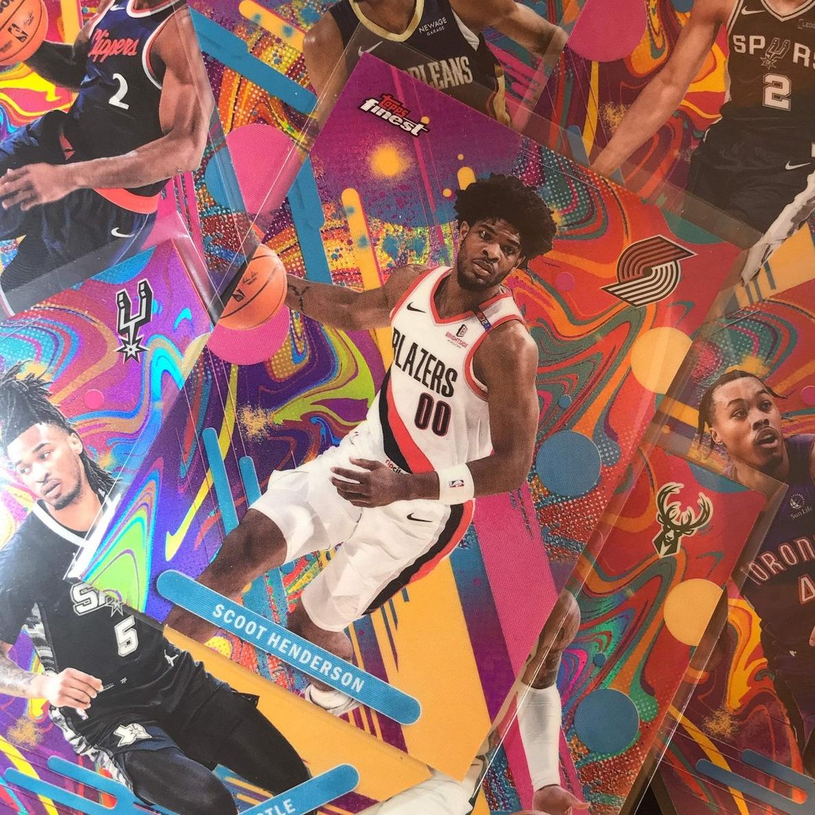 2025 Topps Finest Basketball Oil Spill Refractor Josh Giddey #34
