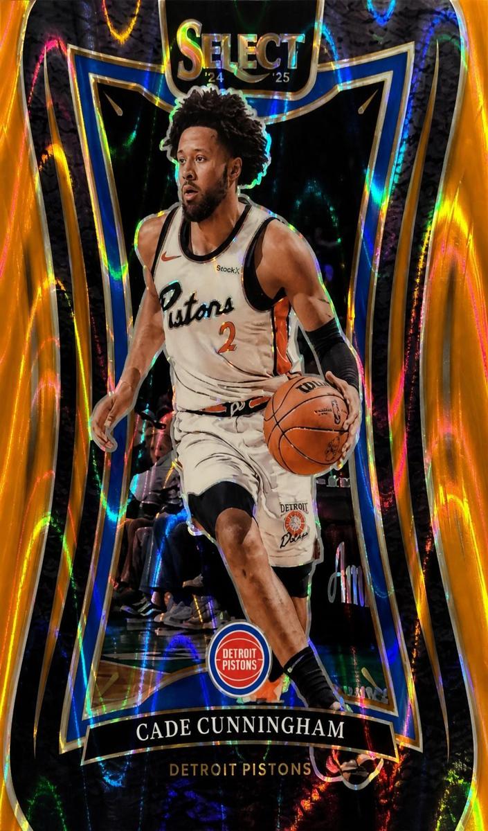 2024 Panini Select Basketball Orange Tectonic Cade Cunningham #301