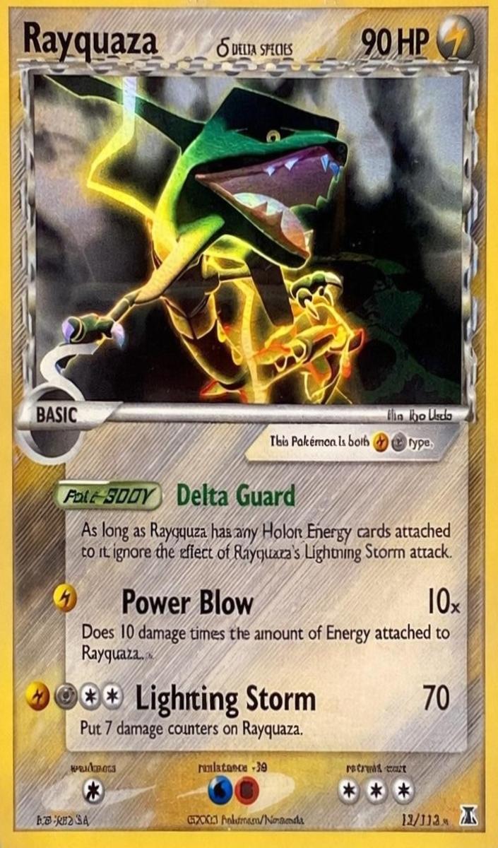 2005 Pokemon EX Delta Species Reverse Holo Rayquaza #13