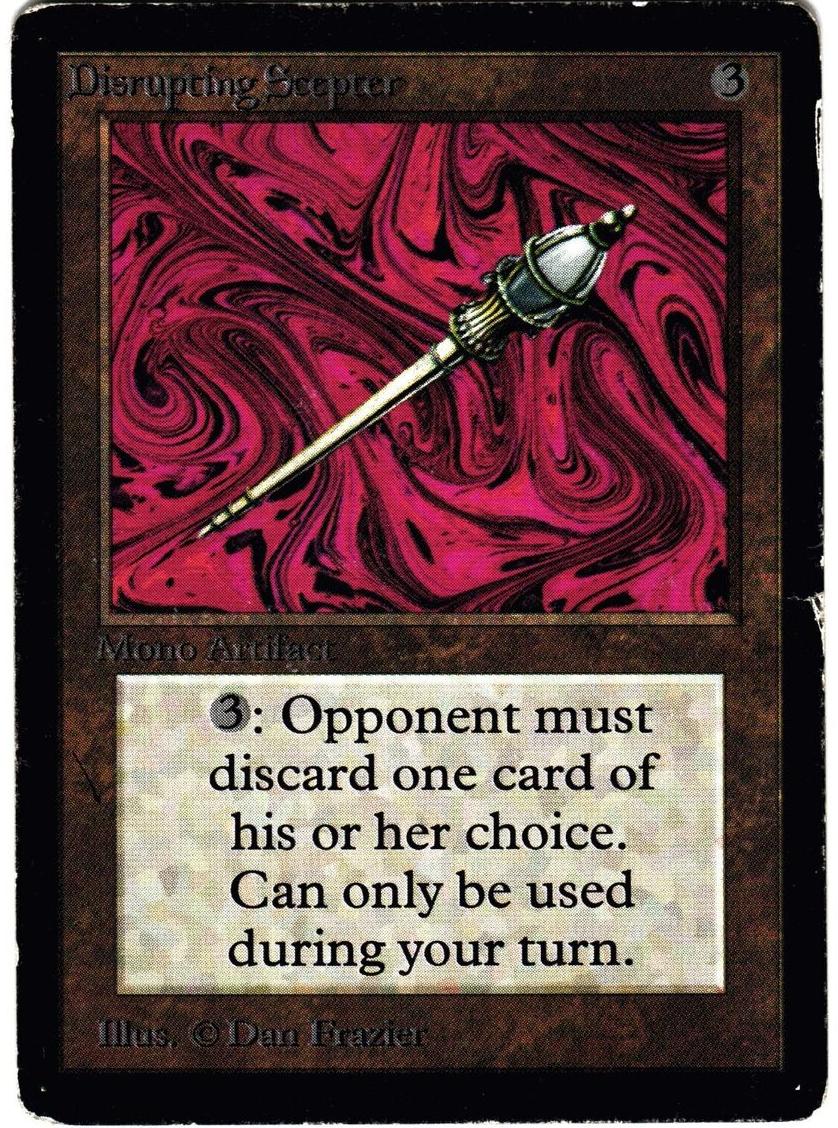 1993 Magic The Gathering Beta Disrupting Scepter #NNO BGS 9