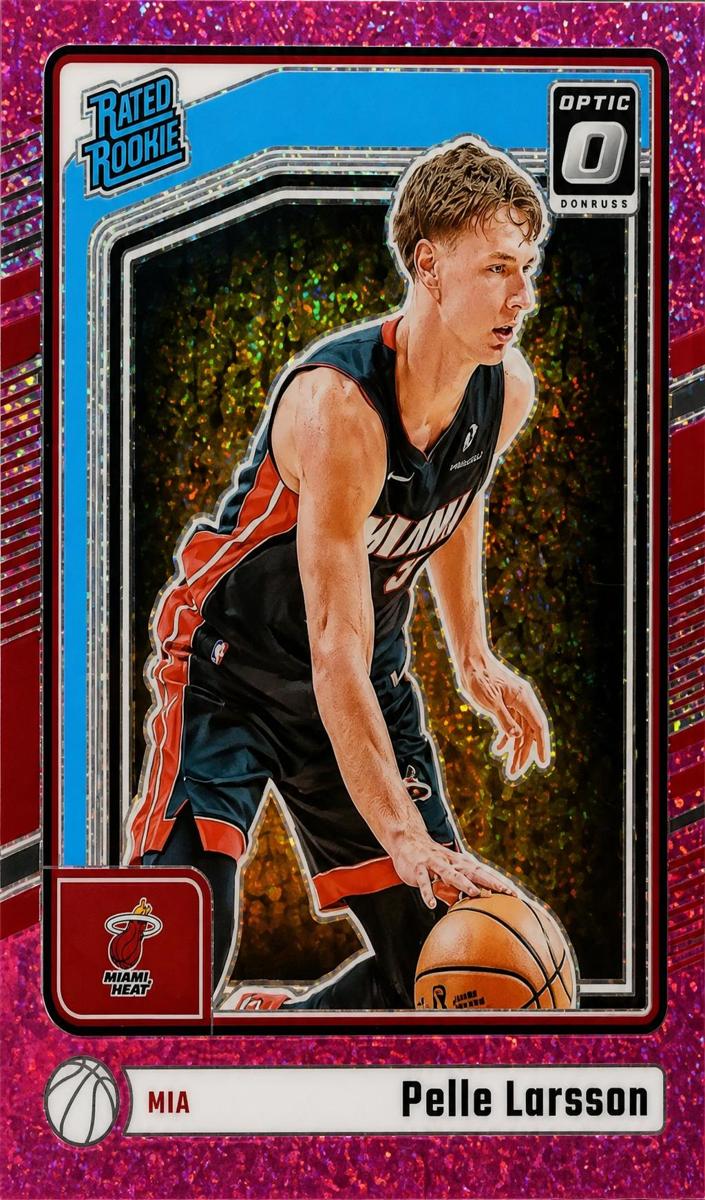 2024 Donruss Optic Basketball Pink Glitter Pelle Larsson #293 PSA 9