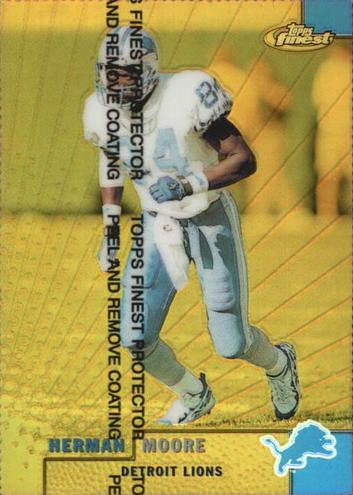 1999 Topps Finest Football Gold Refractor Herman Moore #37