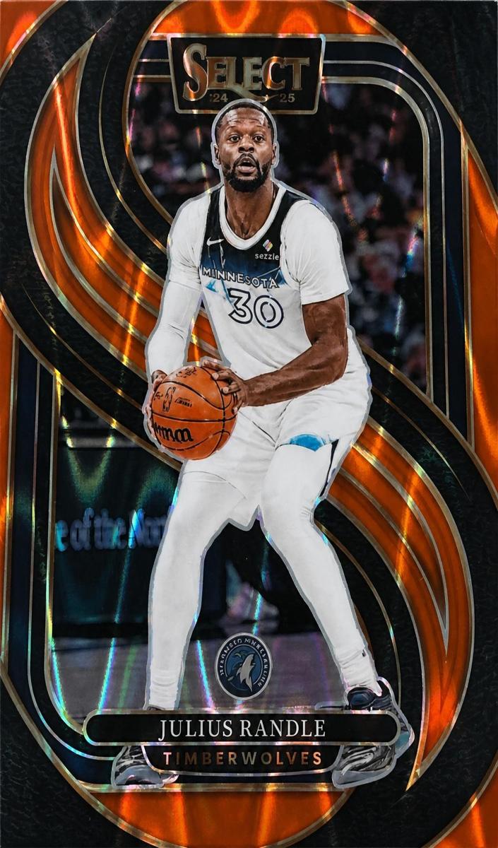2024 Panini Select Basketball Orange Tectonic Julius Randle #129