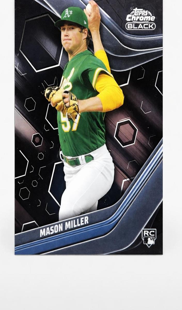 2023 Topps Chrome Black Baseball Mason Miller #28 PSA 9