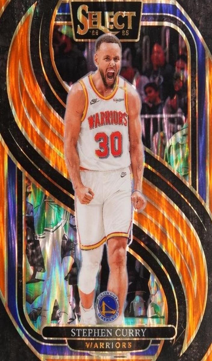 2024 Panini Select Basketball Orange Flash Stephen Curry #143