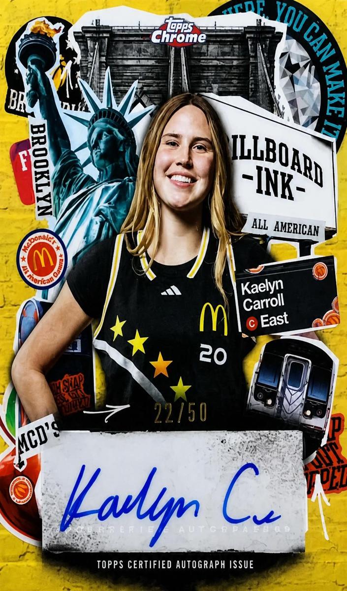 2025 Topps Chrome McDonald's All American Basketball Gold Refractor Kaelyn Carroll #BI-KC