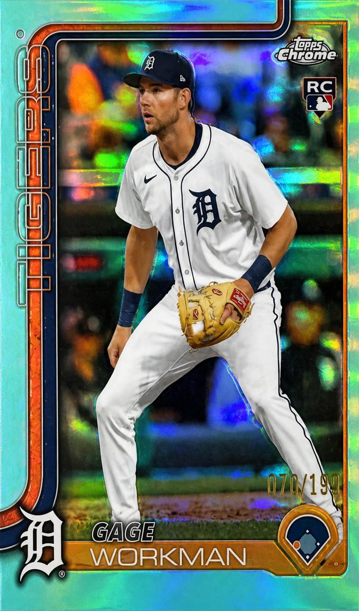 2025 Topps Chrome Update Baseball Aqua Refractor Gage Workman #USC21