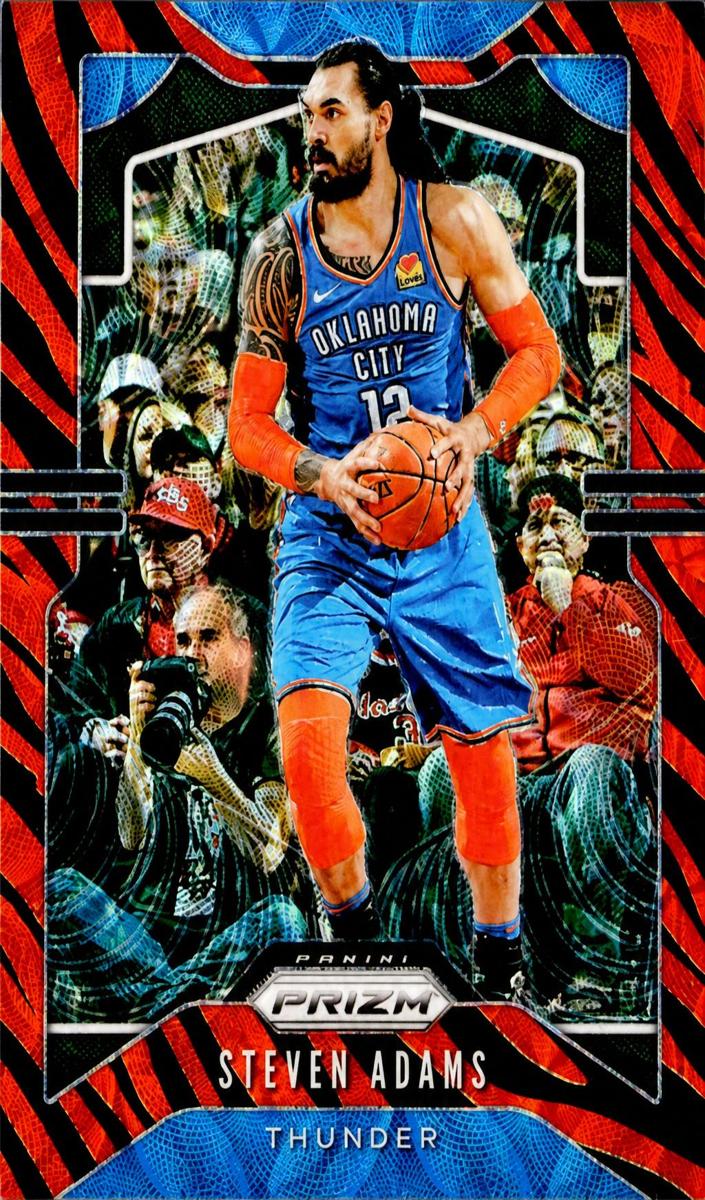 2019 Panini Prizm Basketball Choice Tiger Stripe Steven Adams #183