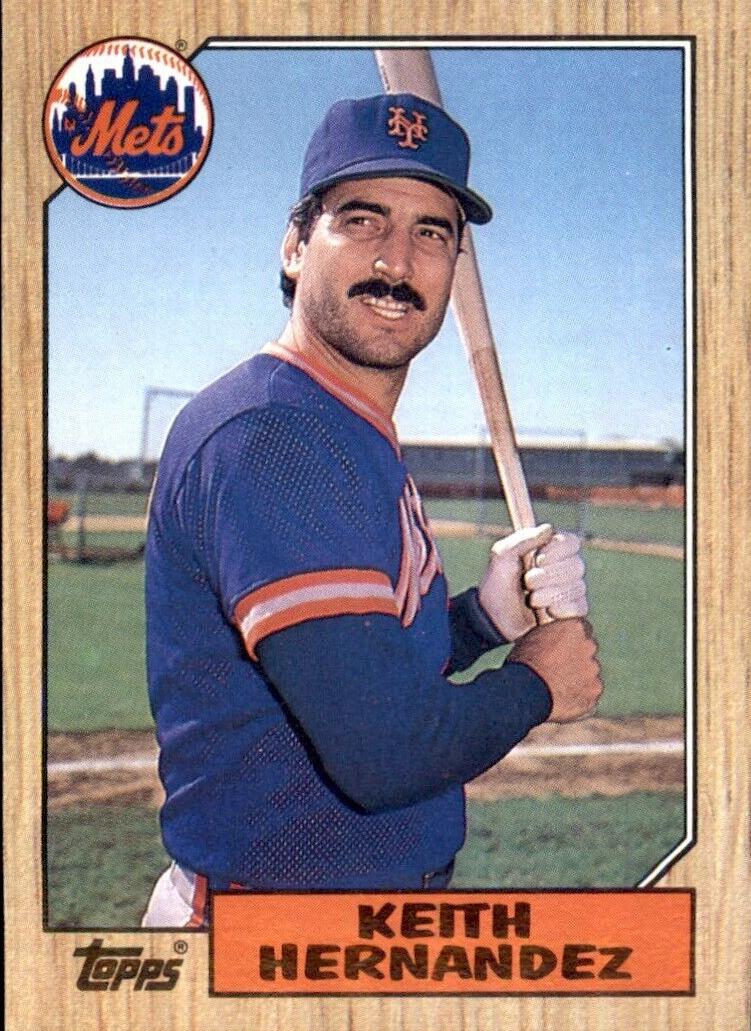 1987 Topps Baseball Keith Hernandez #350 PSA 9